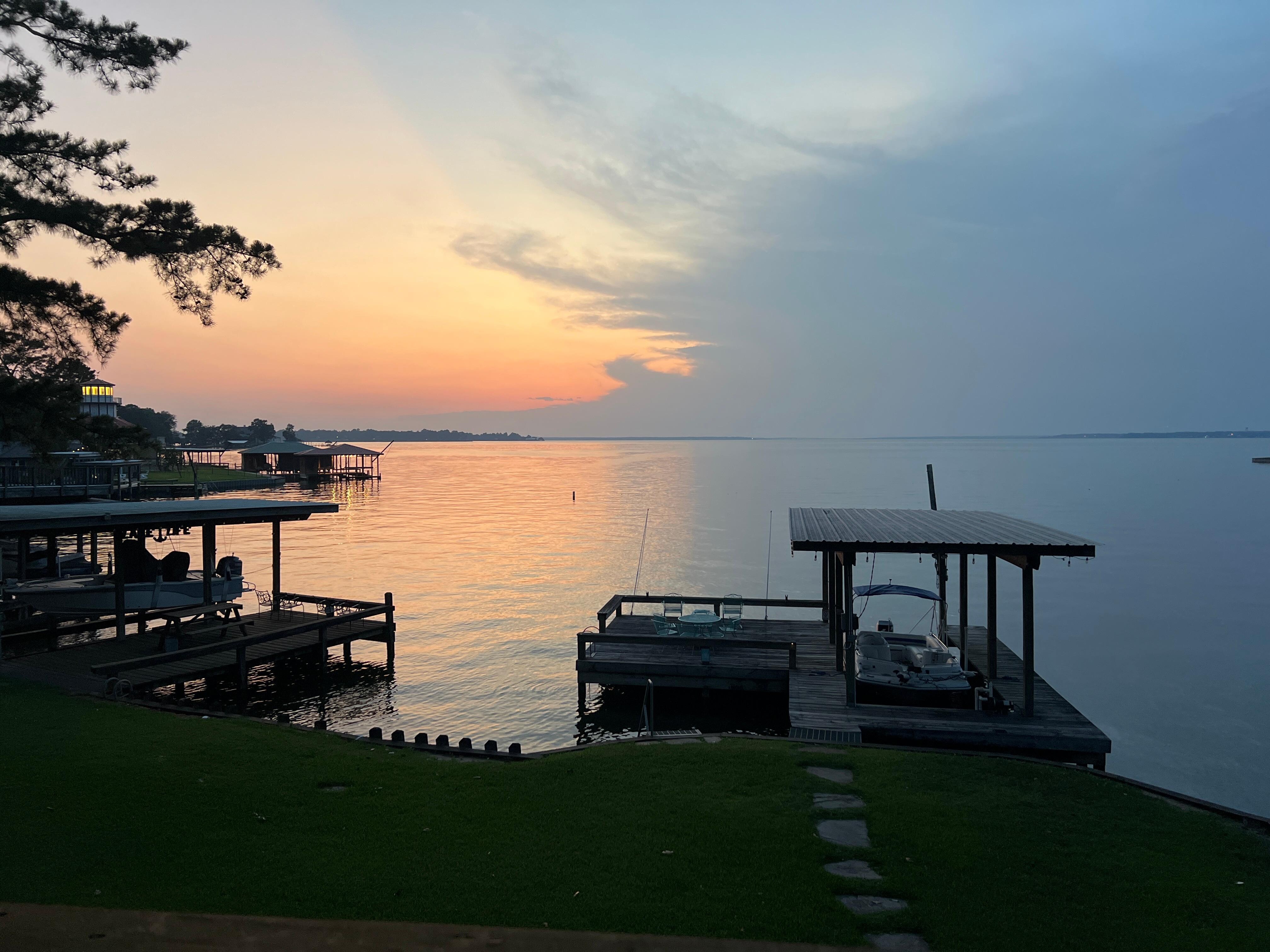 Just another normal sunset at the lake house :)