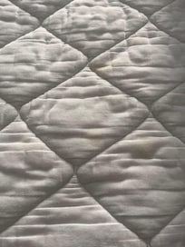 Yellow stains on matrress