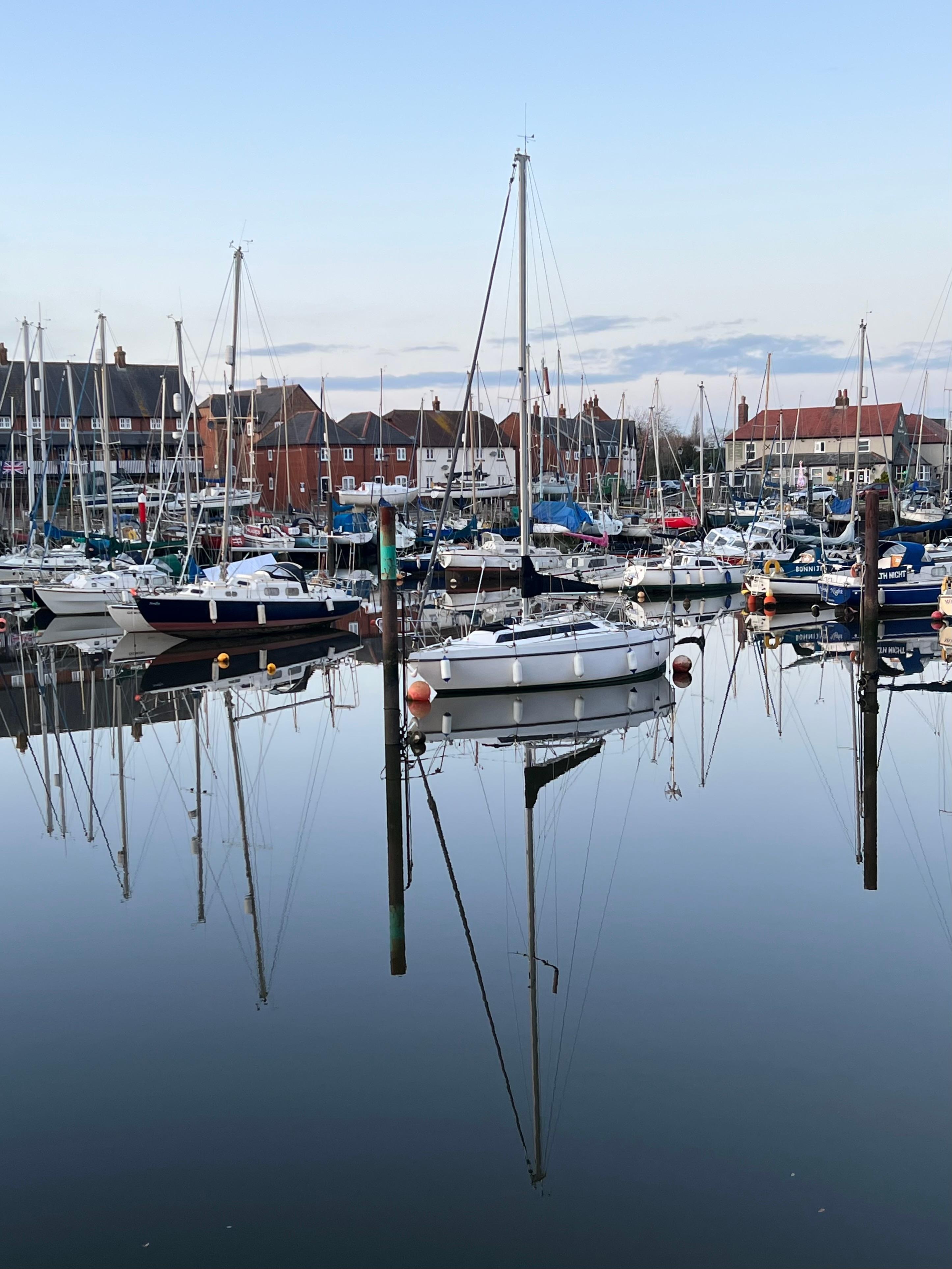 The Eling marina.