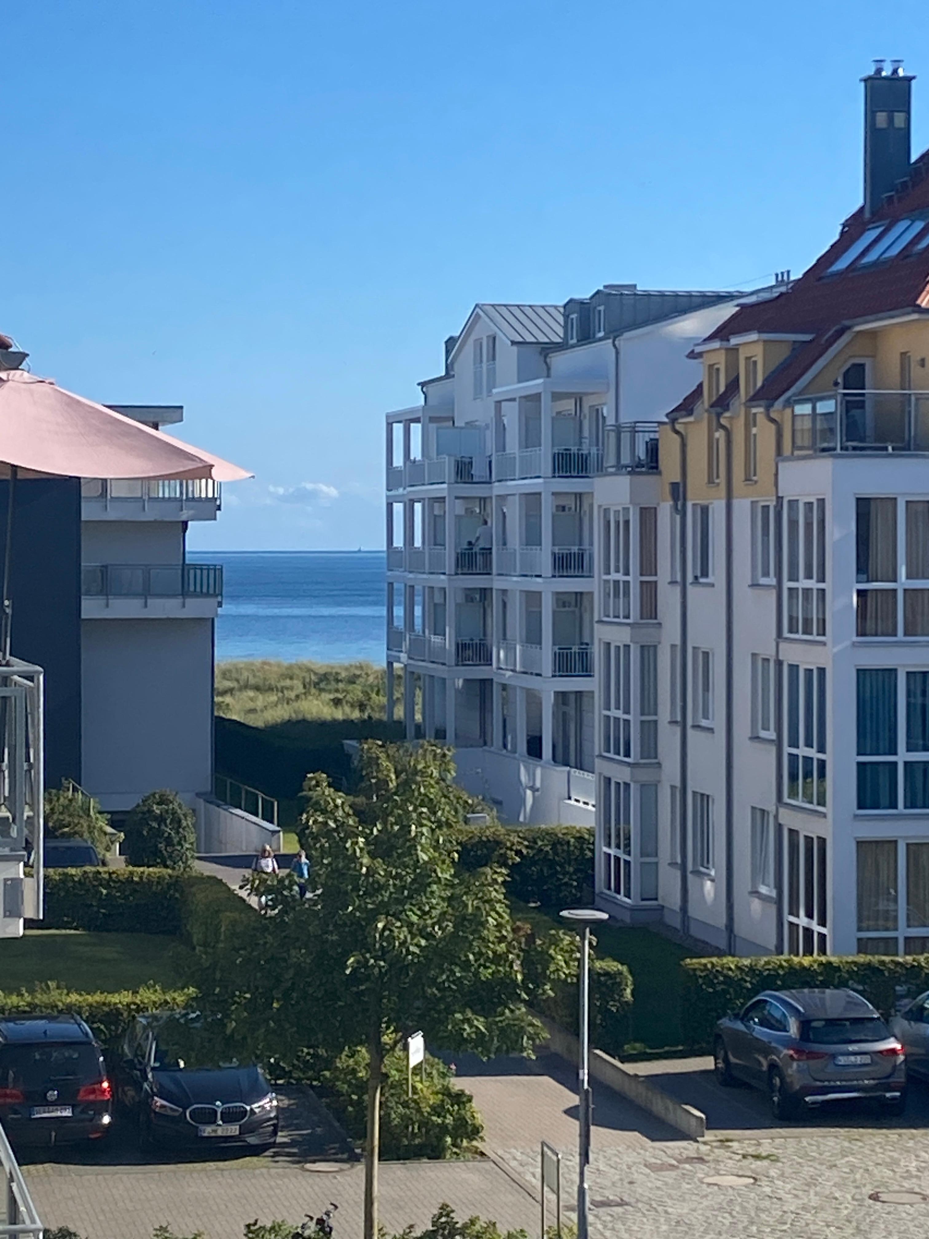 Seitlicher Blick links auf die Ostsee