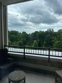 The view from our room’s balcony