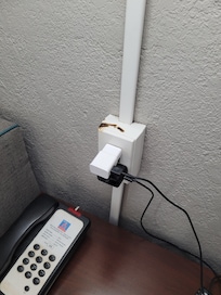 Just one of the burn marks