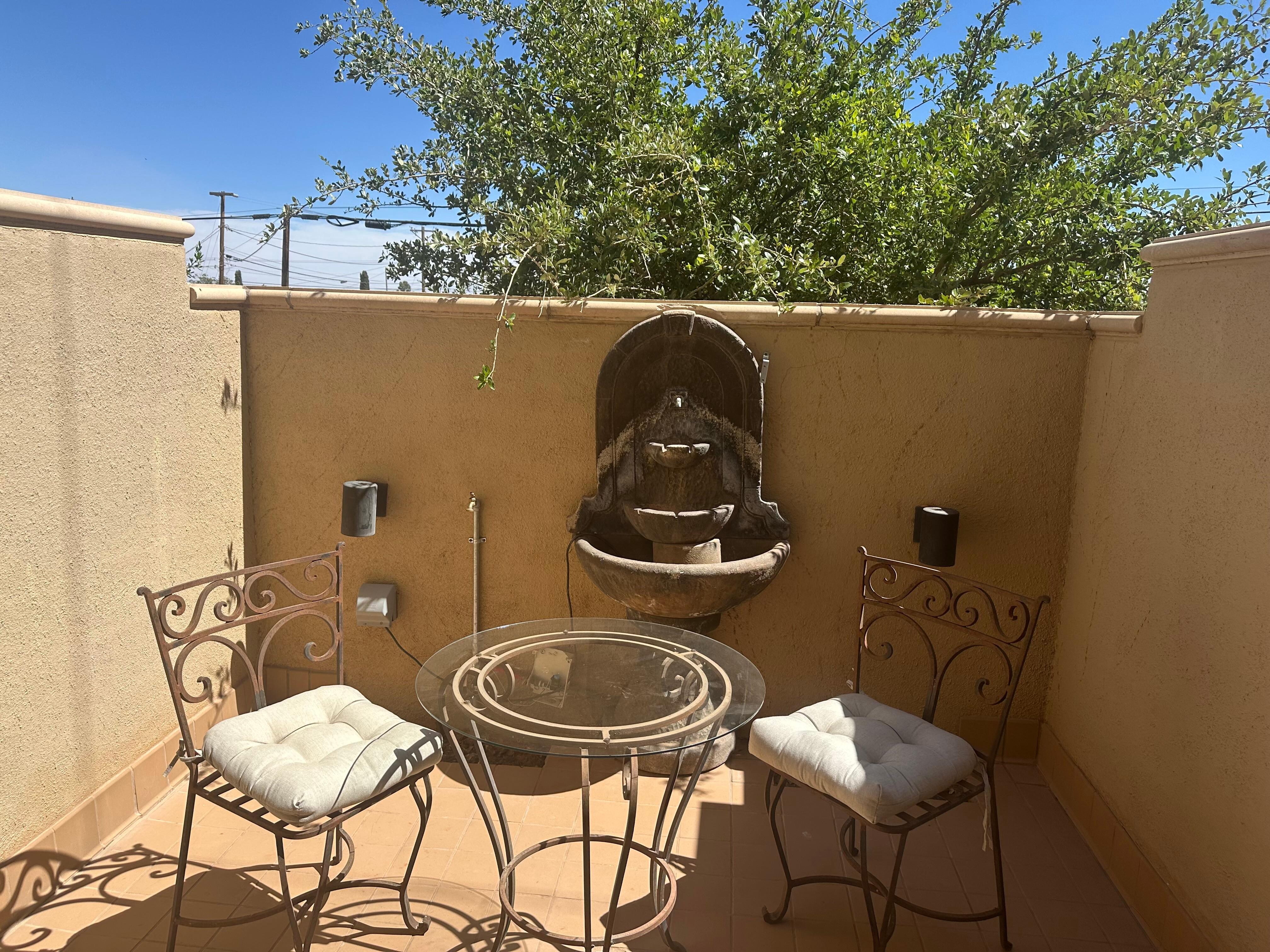 Private patio for our room