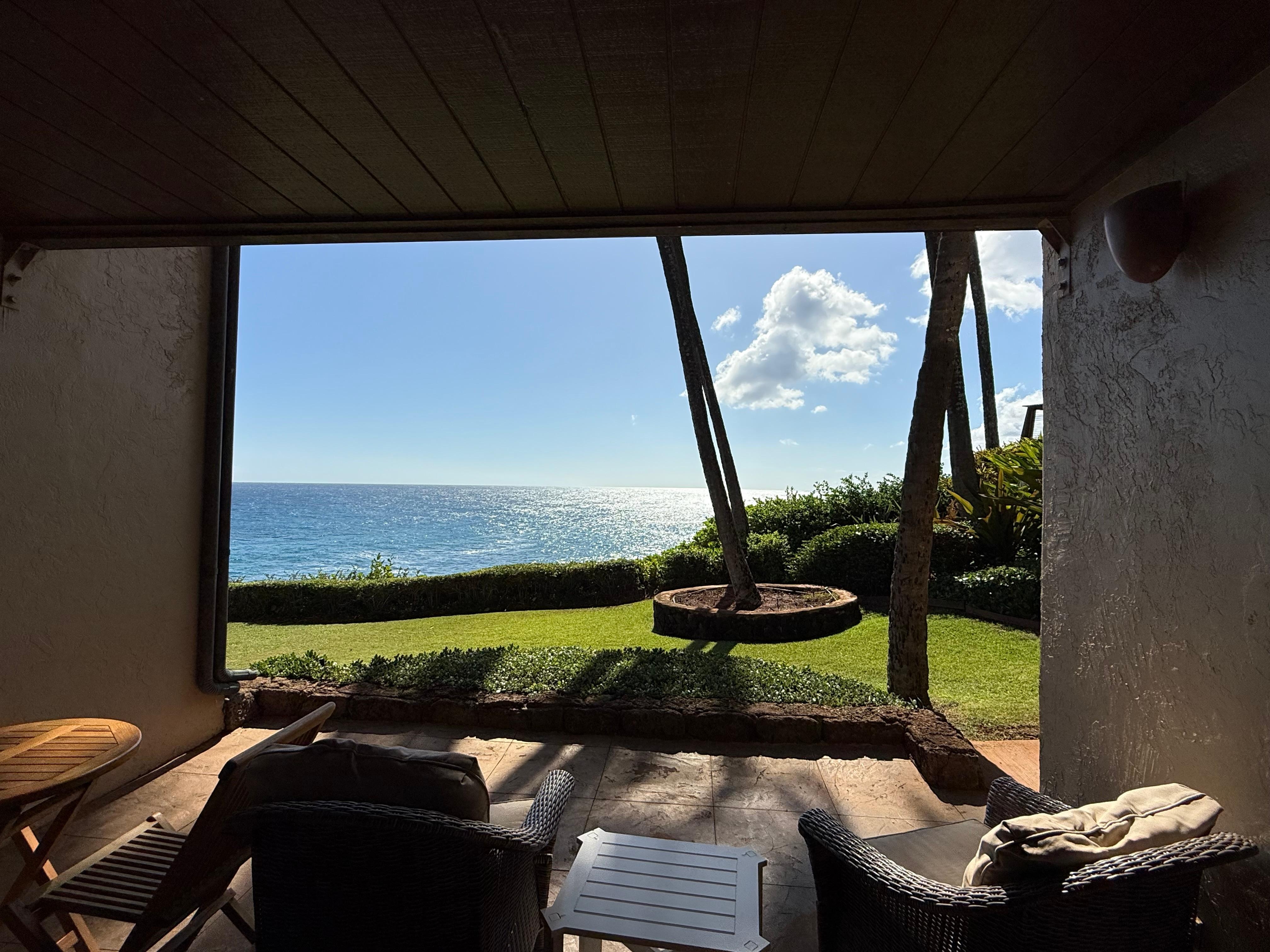 View looking from the living room