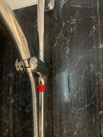 Water without pressure and tape to hold