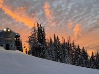 Sunset from the back of the property