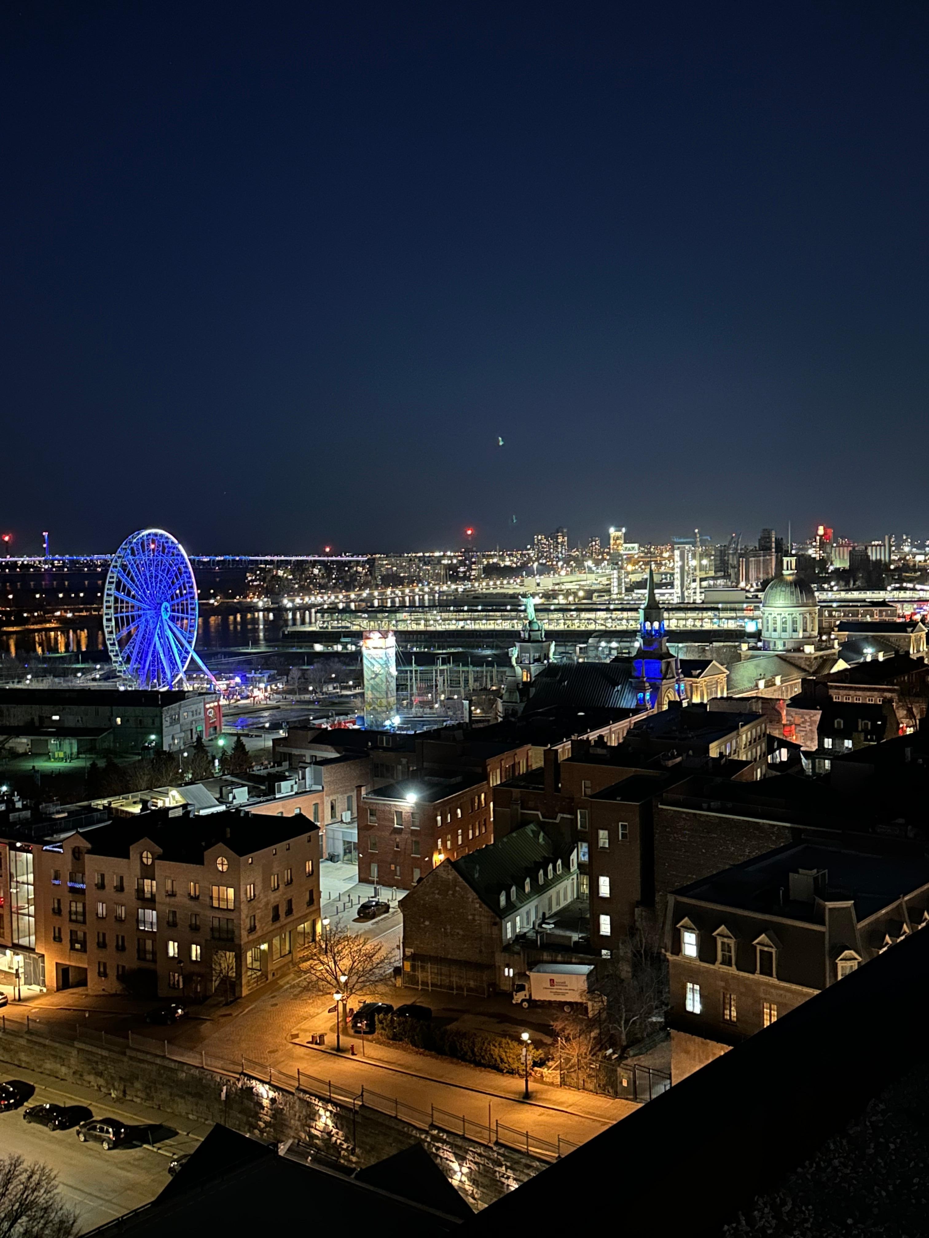 Evening roof top view 
