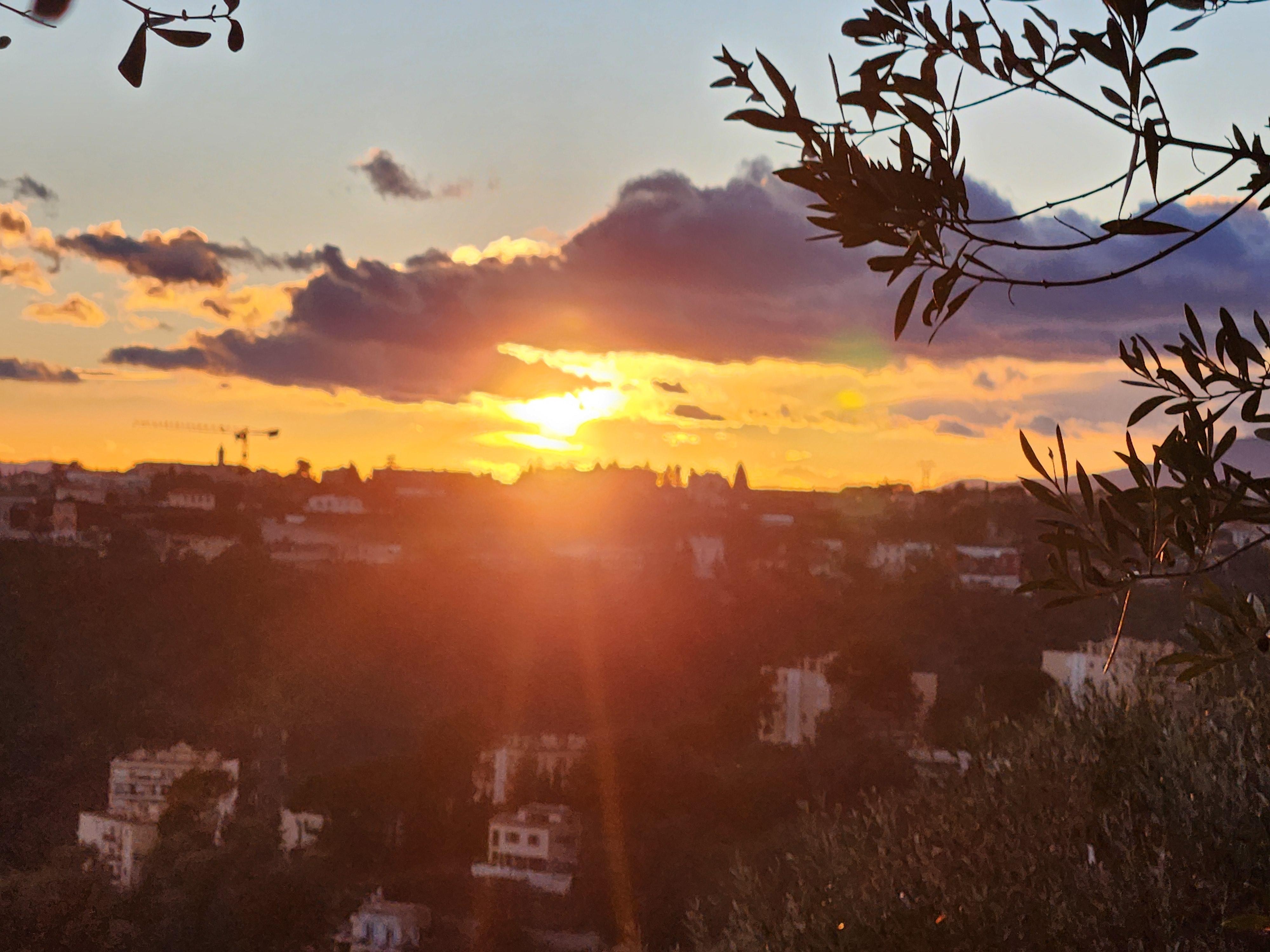 Sunset from the terrace