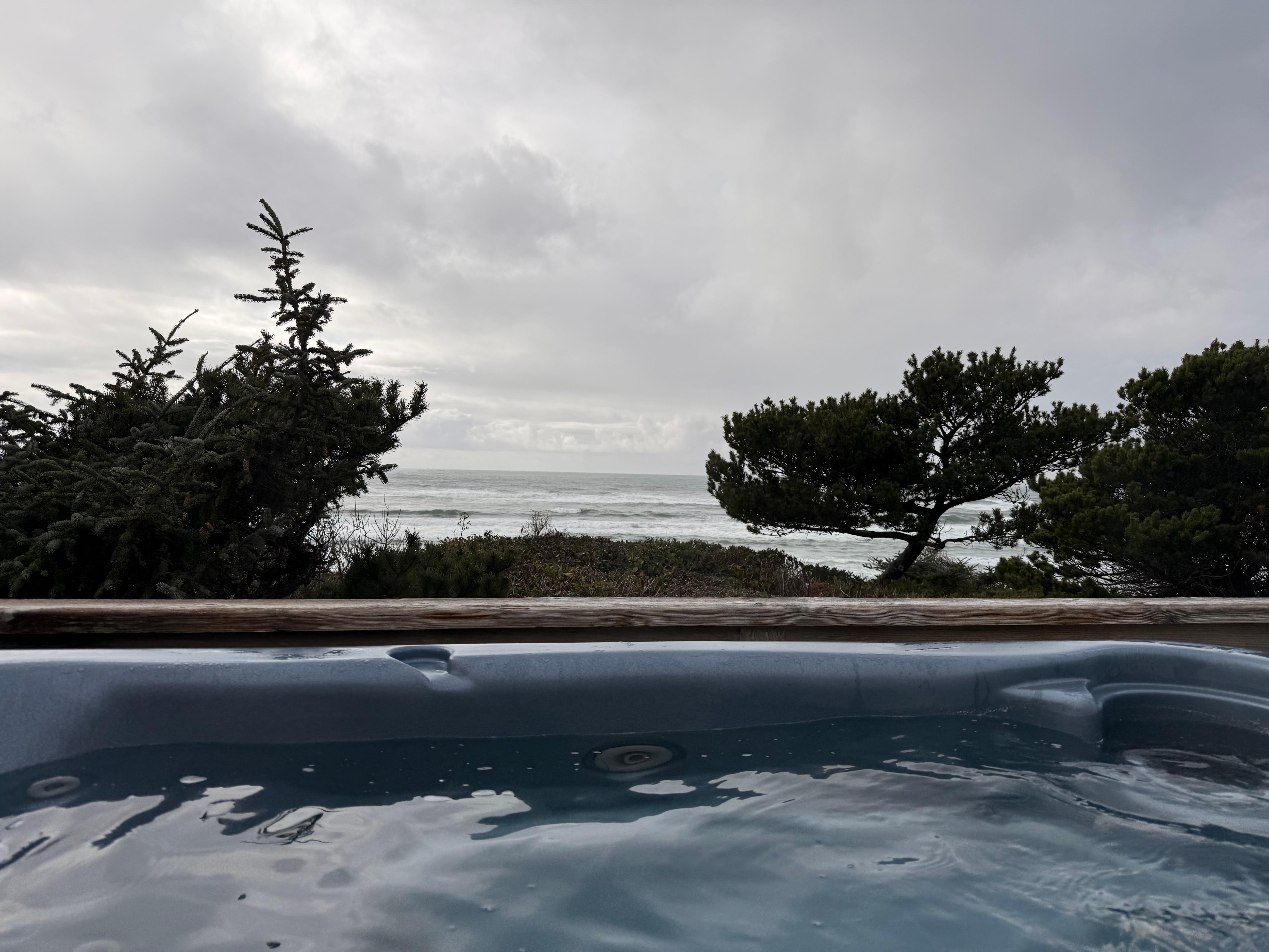 View from hot tub