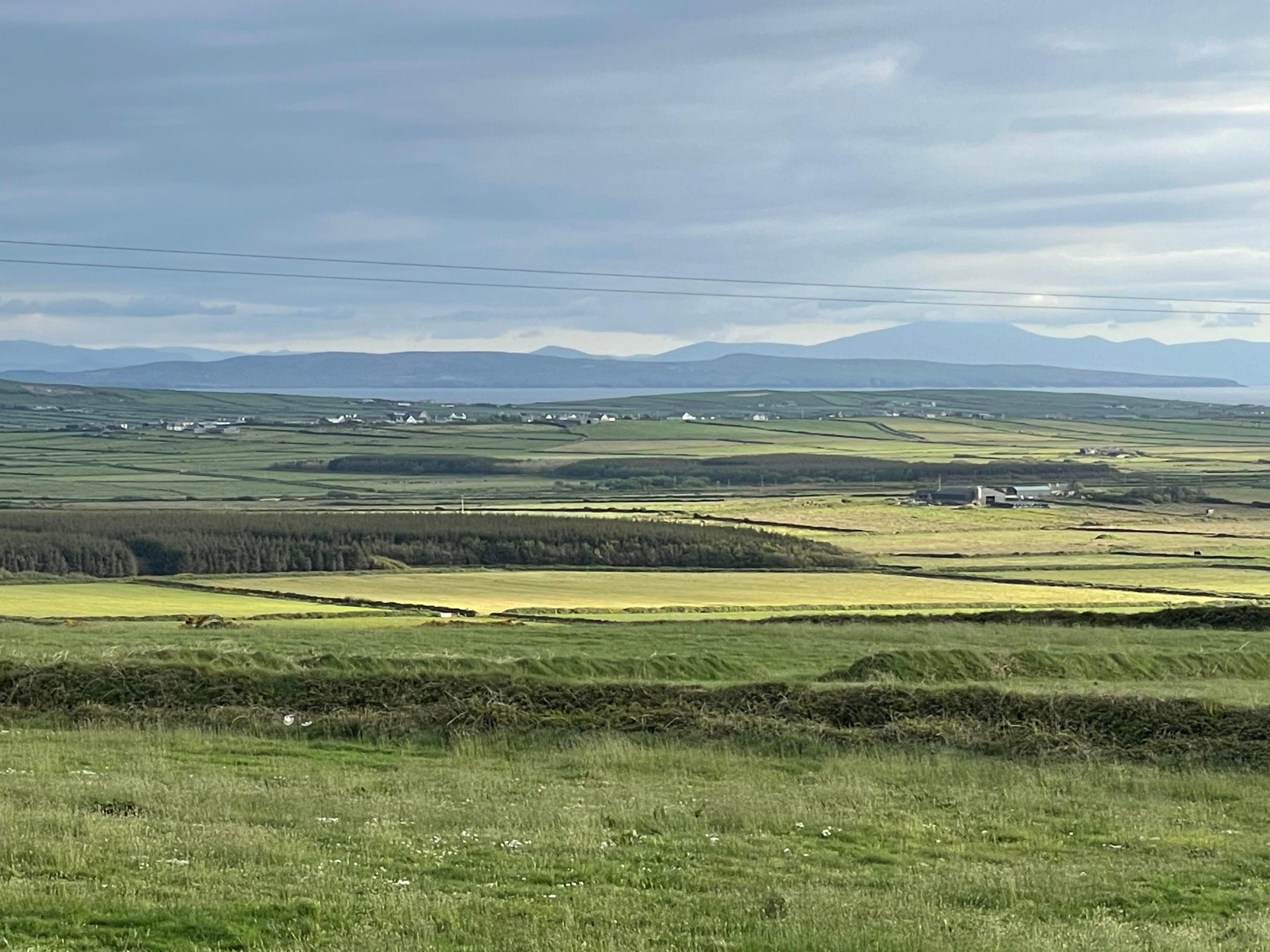 View from the BnB looking towards the Dingle peninsula.