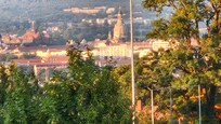 Blick vom Küchenfenster auf Dreden