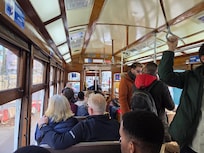 28E tram, good way to see the old city. get a navigate card at the metro for complete local train travel . 48hr pass about 10 euros 💶 in