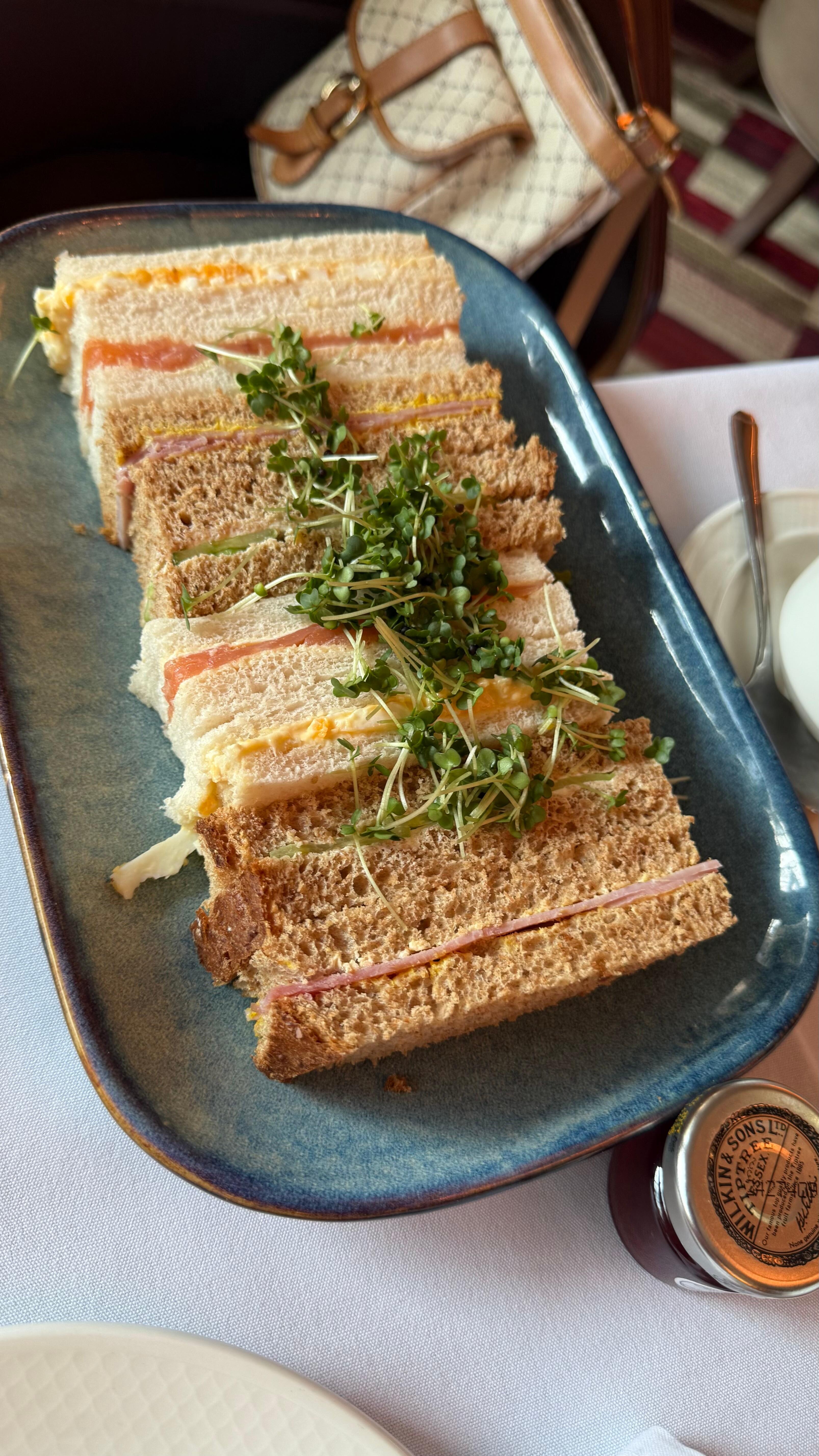 Sandwich tray at High Tea