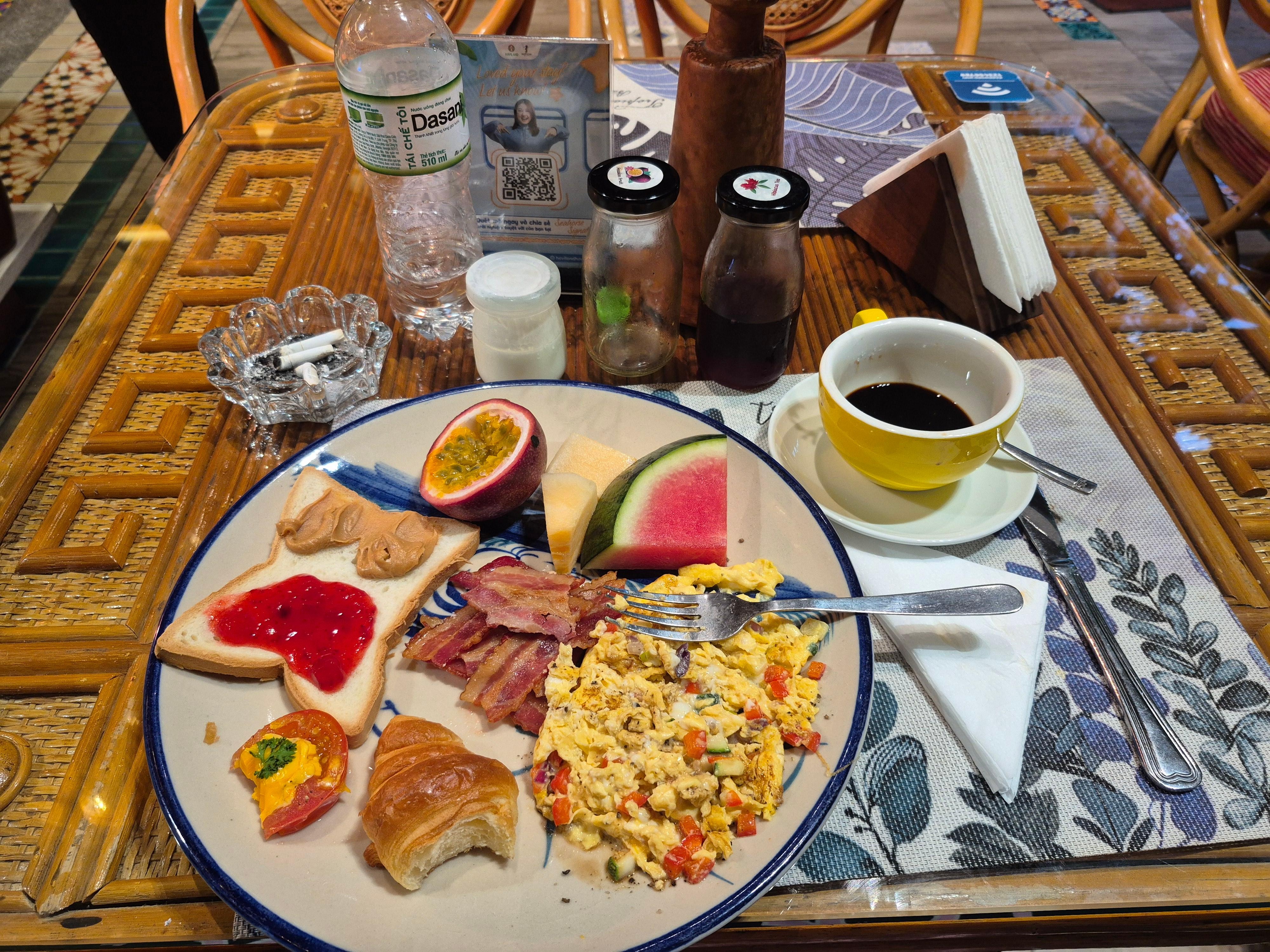 Buffet breakfast for 110 baht was delicious