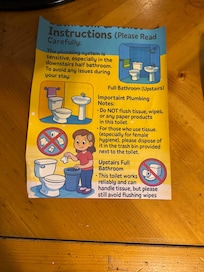Weird toilet instructions