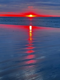 Sunrise at the beach.