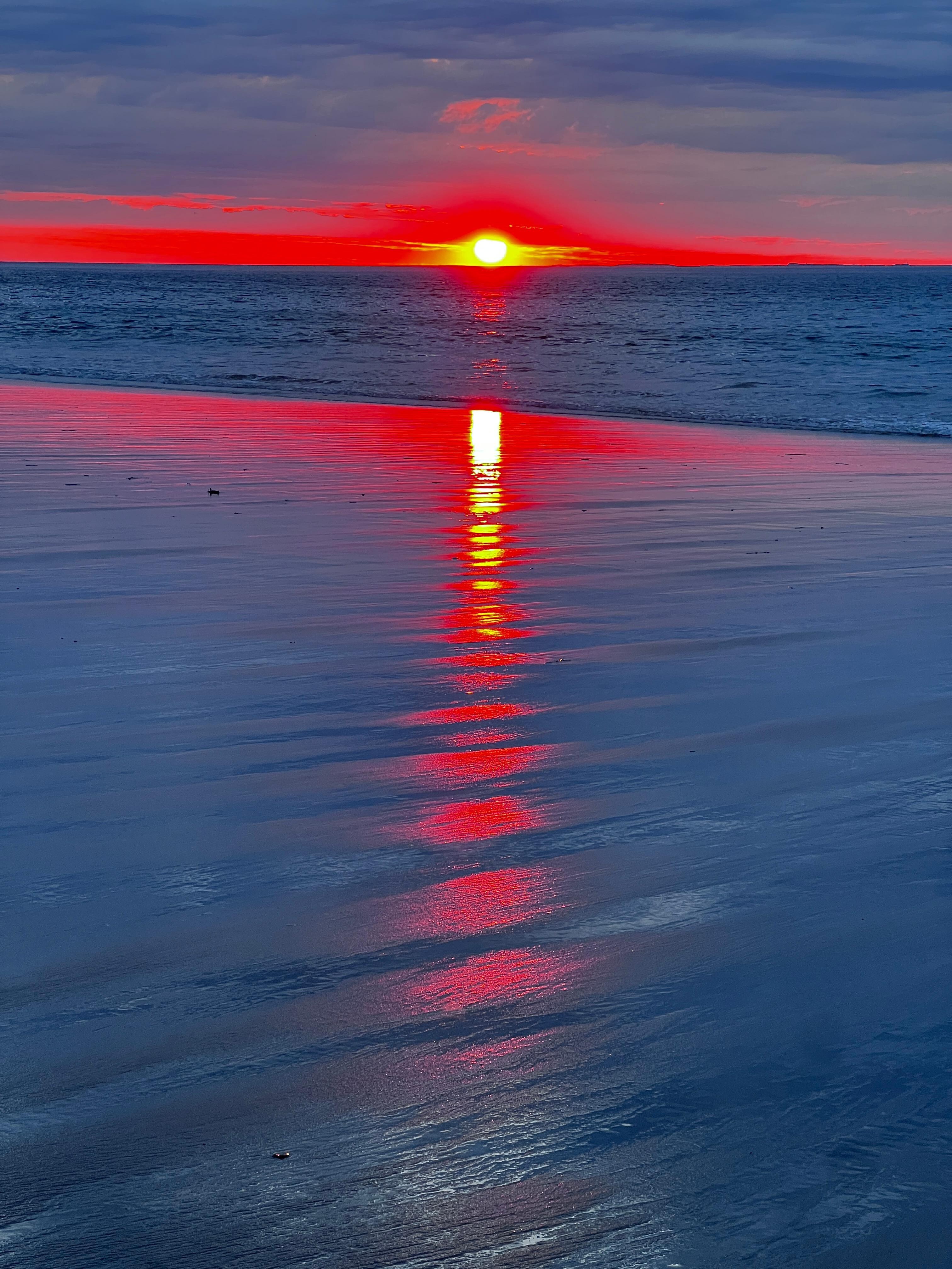 Sunrise at the beach. 