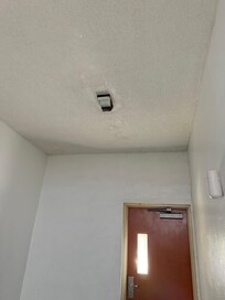 Interior of annex where room was