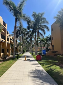 The resort is very big & beautiful, you will get an average of 10,000 steps if not more.