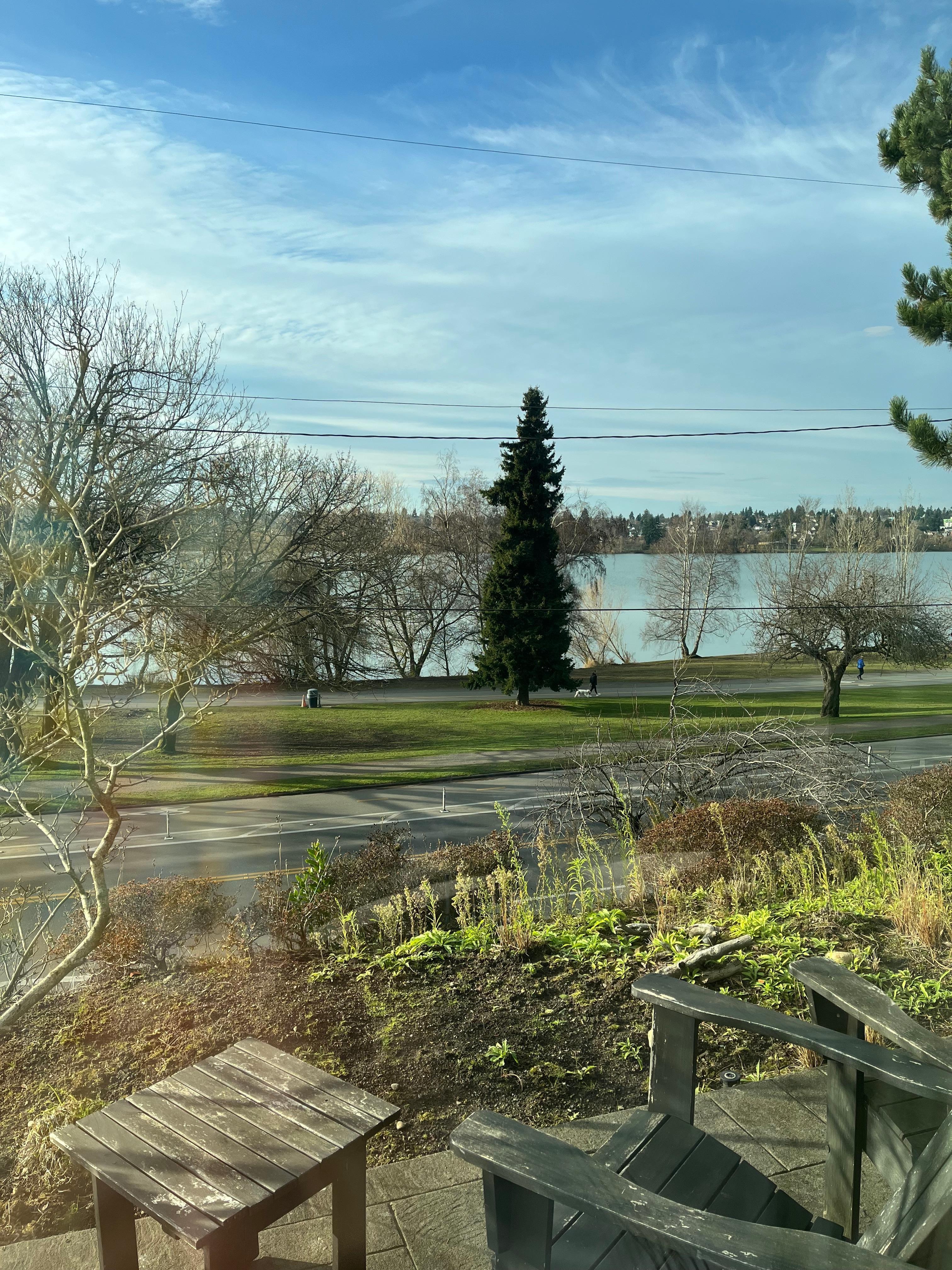 Our view of Green Lake from the front porch.