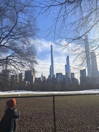 Photo from Central Park toward the city which is just a few blocks away from the hotel.