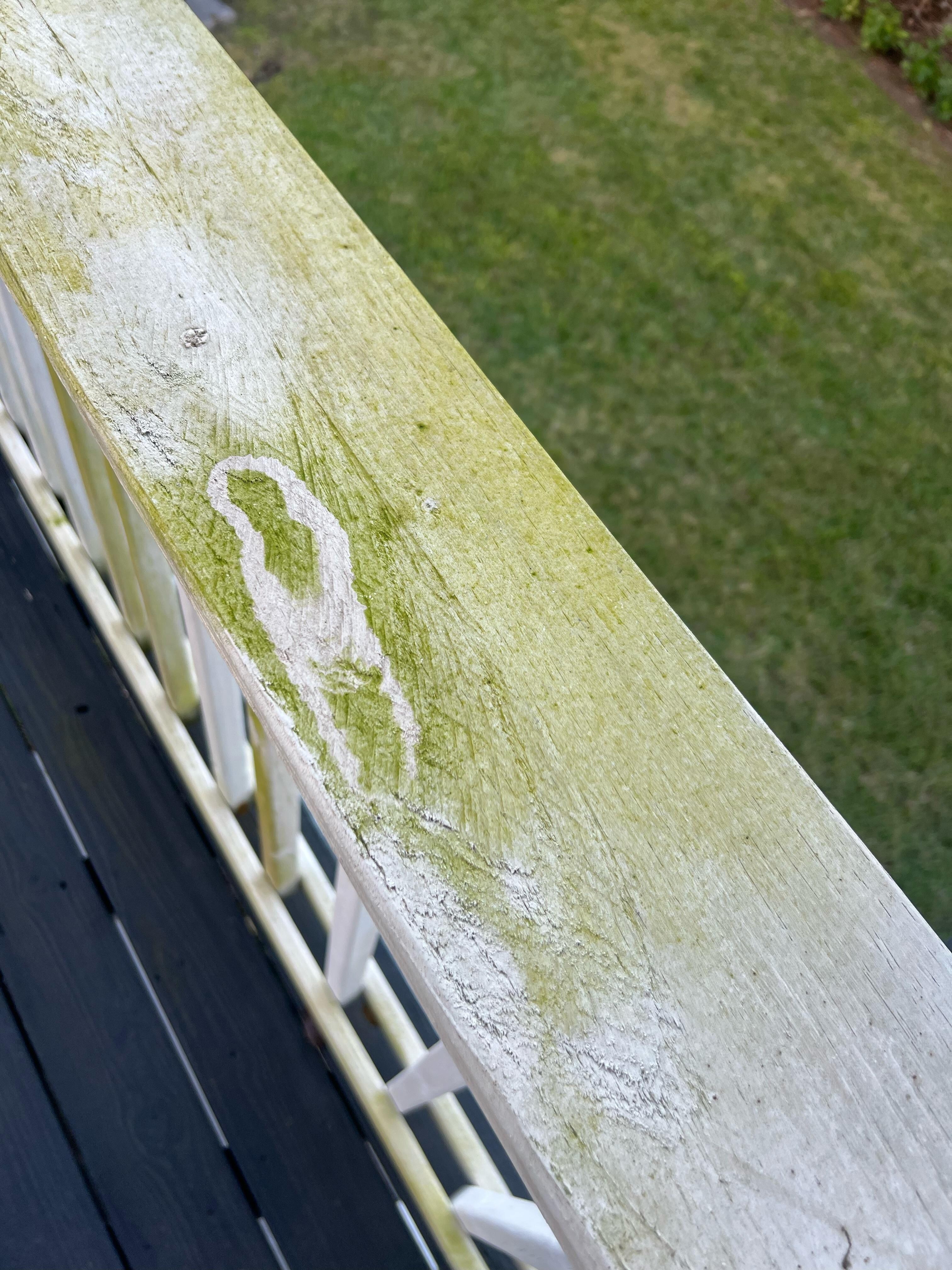 Deck railing throughout looked like this