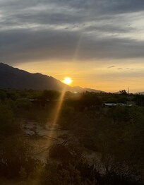 Sunrise from our patio.