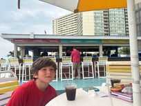 Dinner at the tiki bar
