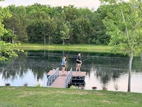 Hosts provided fishing poles and even bait - we caught (and released) about ten fish!