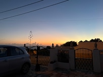 Sunset from seating area