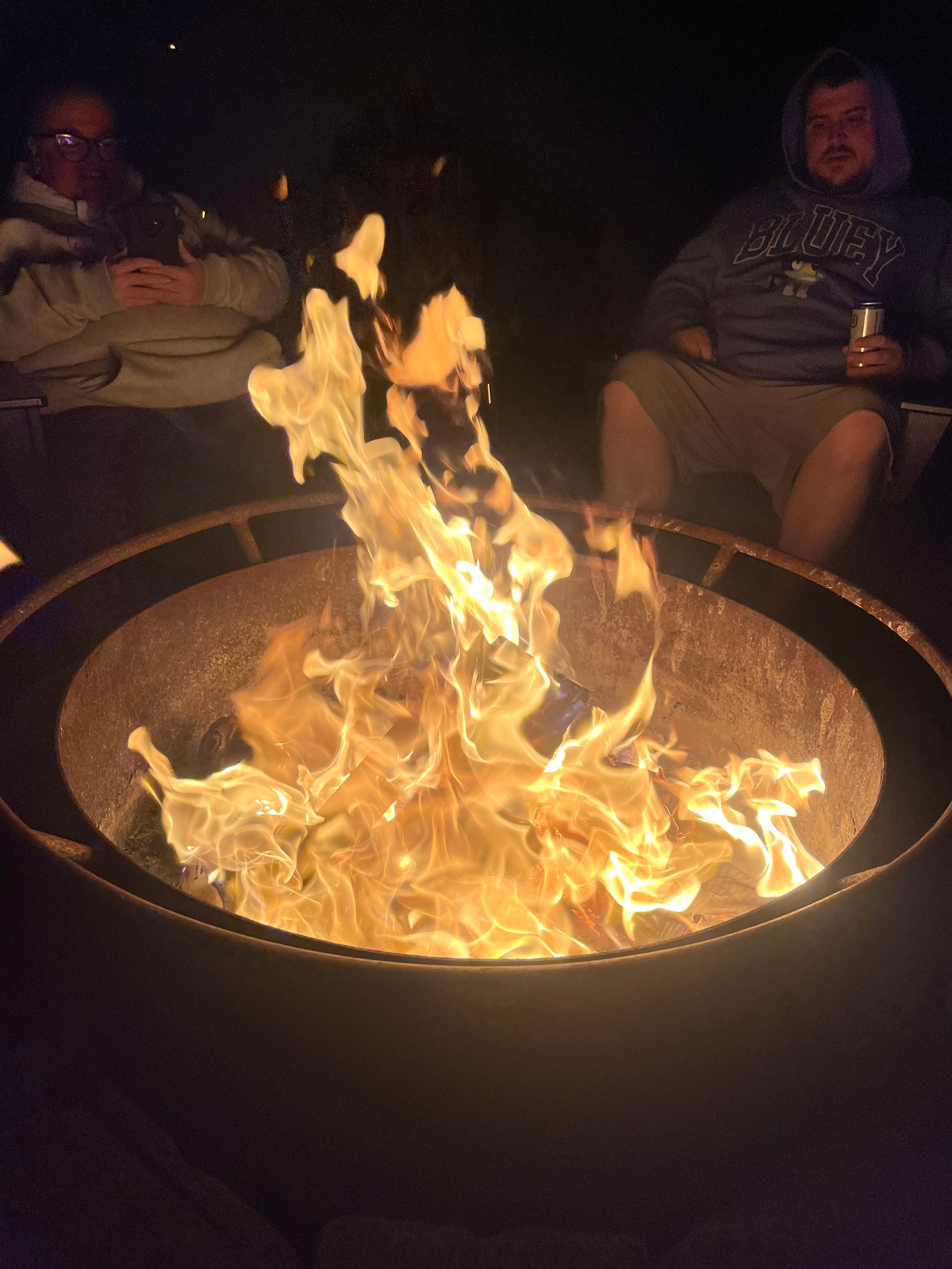 Last night with a fire! 