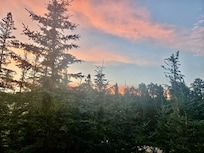 Sunset from the deck.