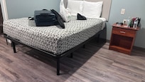 Queen sized bed.