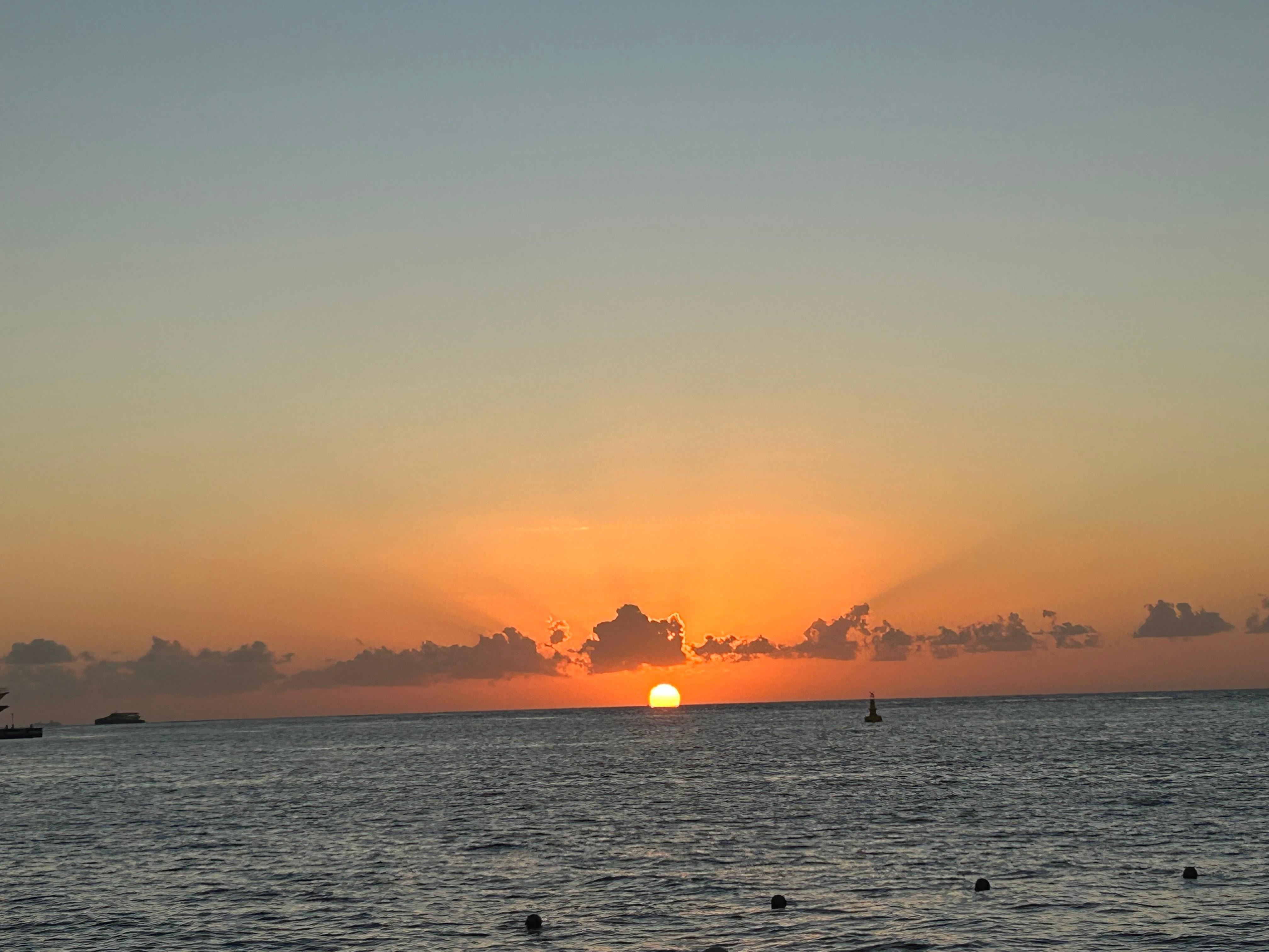Sunset with friends. 