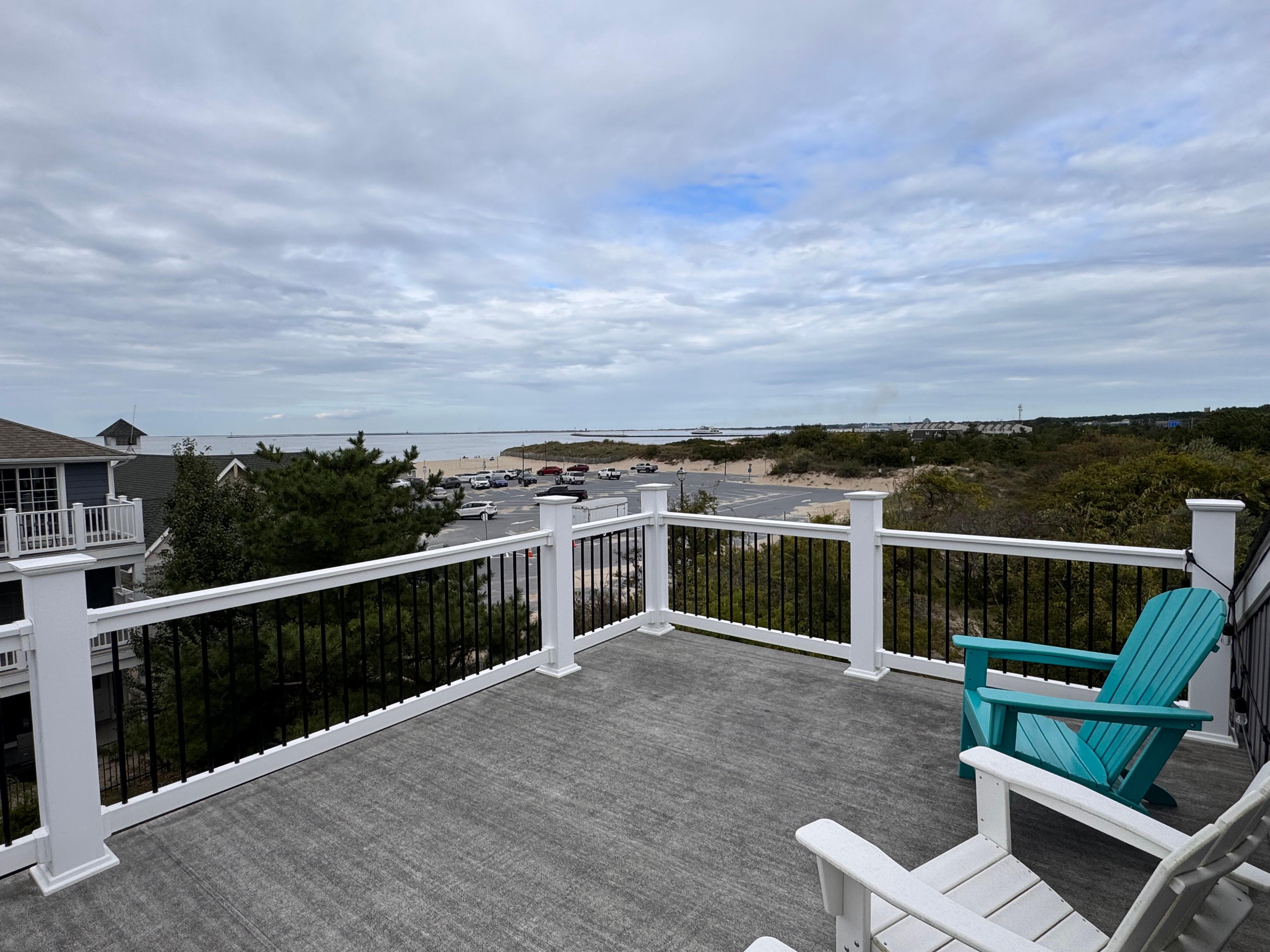 View from upper observation deck of the house