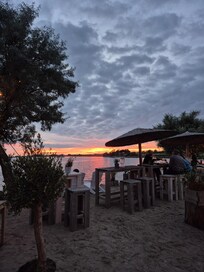 Sonnenuntergang Bistro/Bar "Lütten", 75m vom Haus