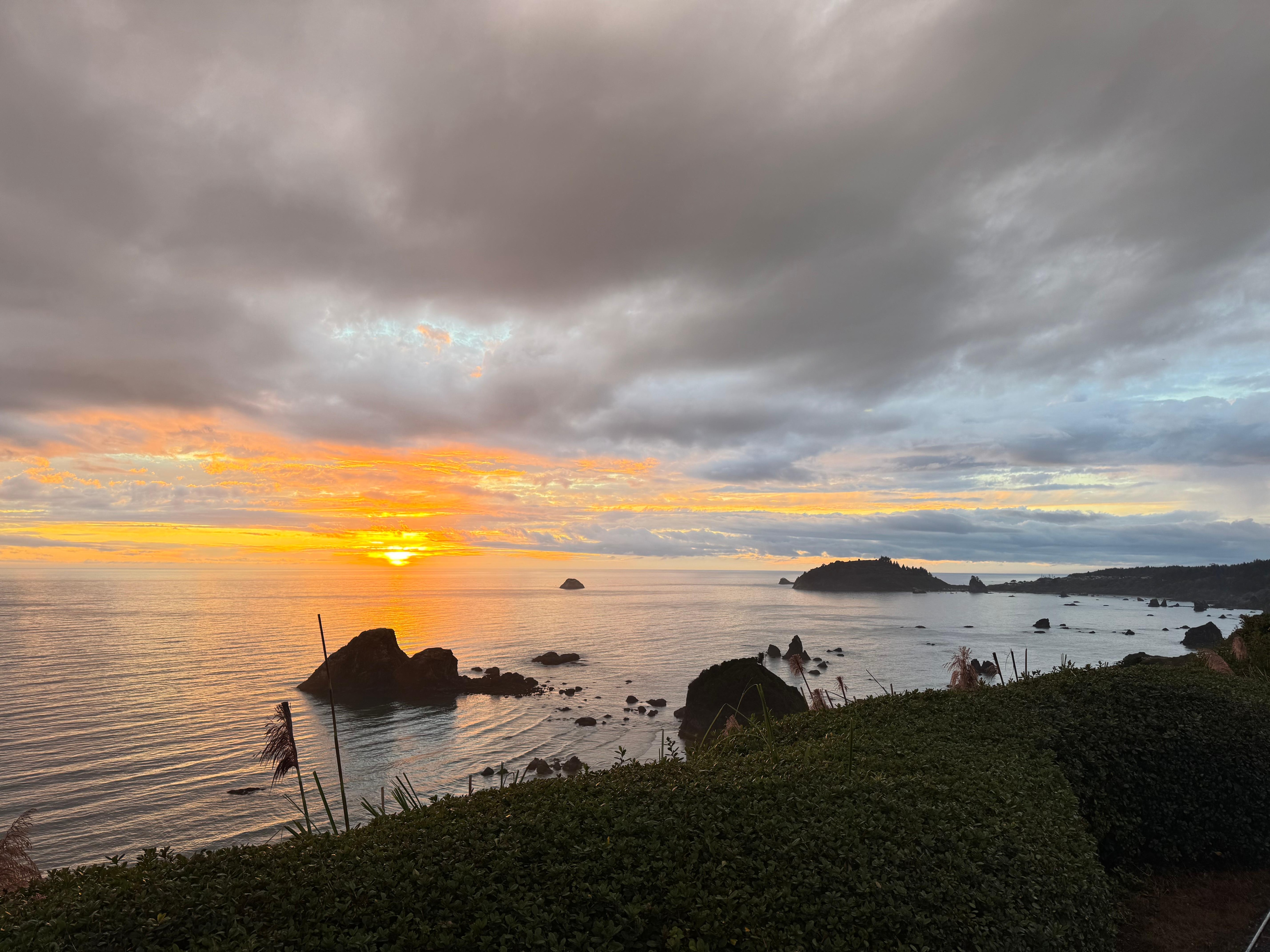 Sunset from the deck