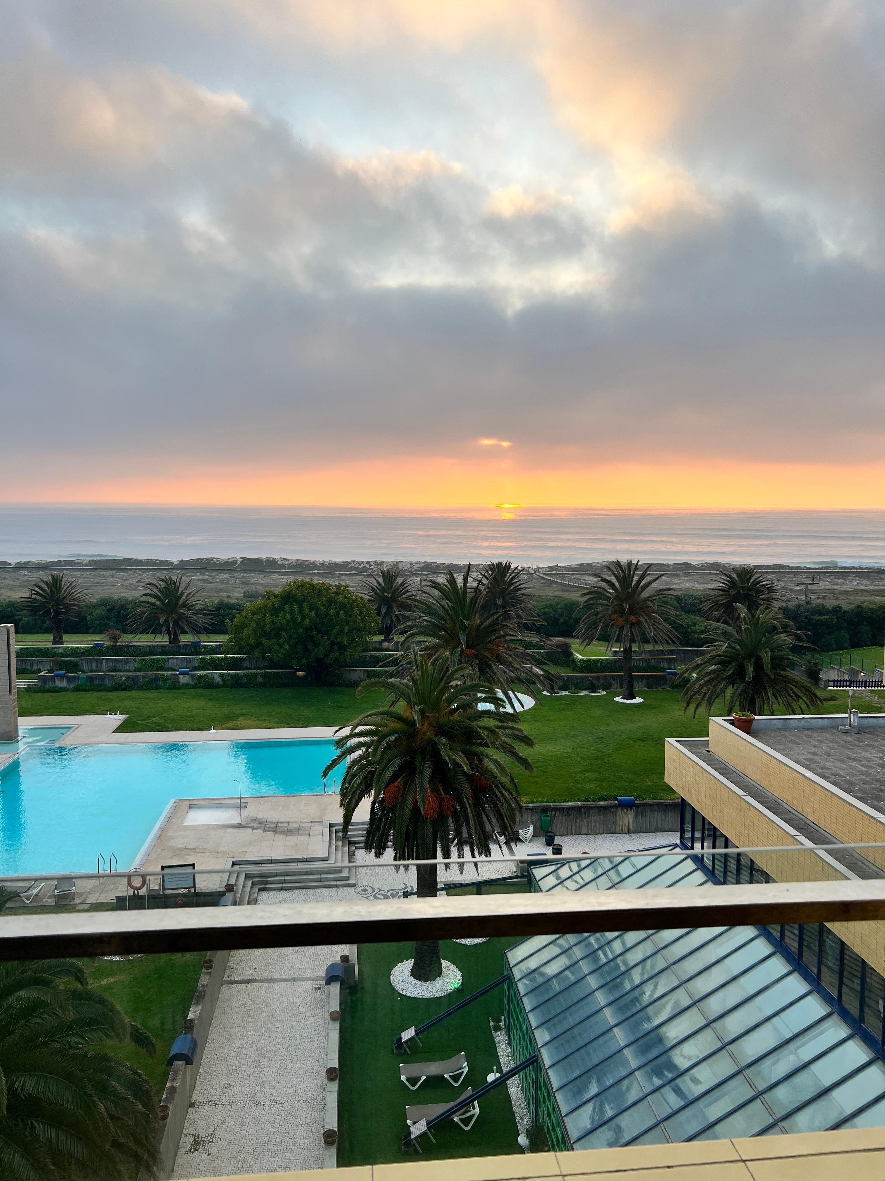 Schöner Ausblick vom Balkon 