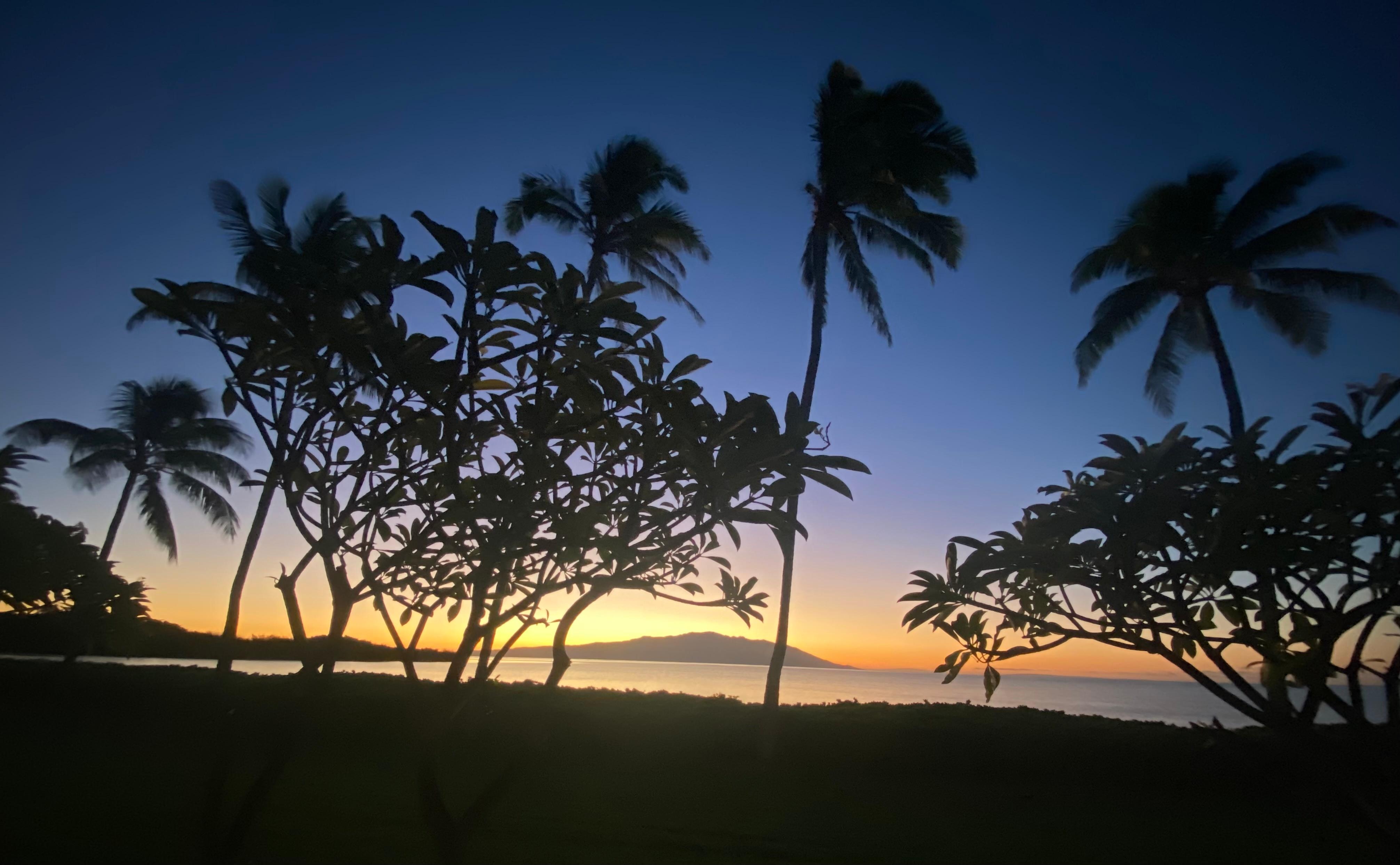 Sunrise over Maui out the door of the condo!