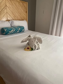 Always came back from the beach and pool to a clean and tidy room
