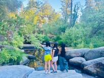 The creek behind the house. It was dry in July month!