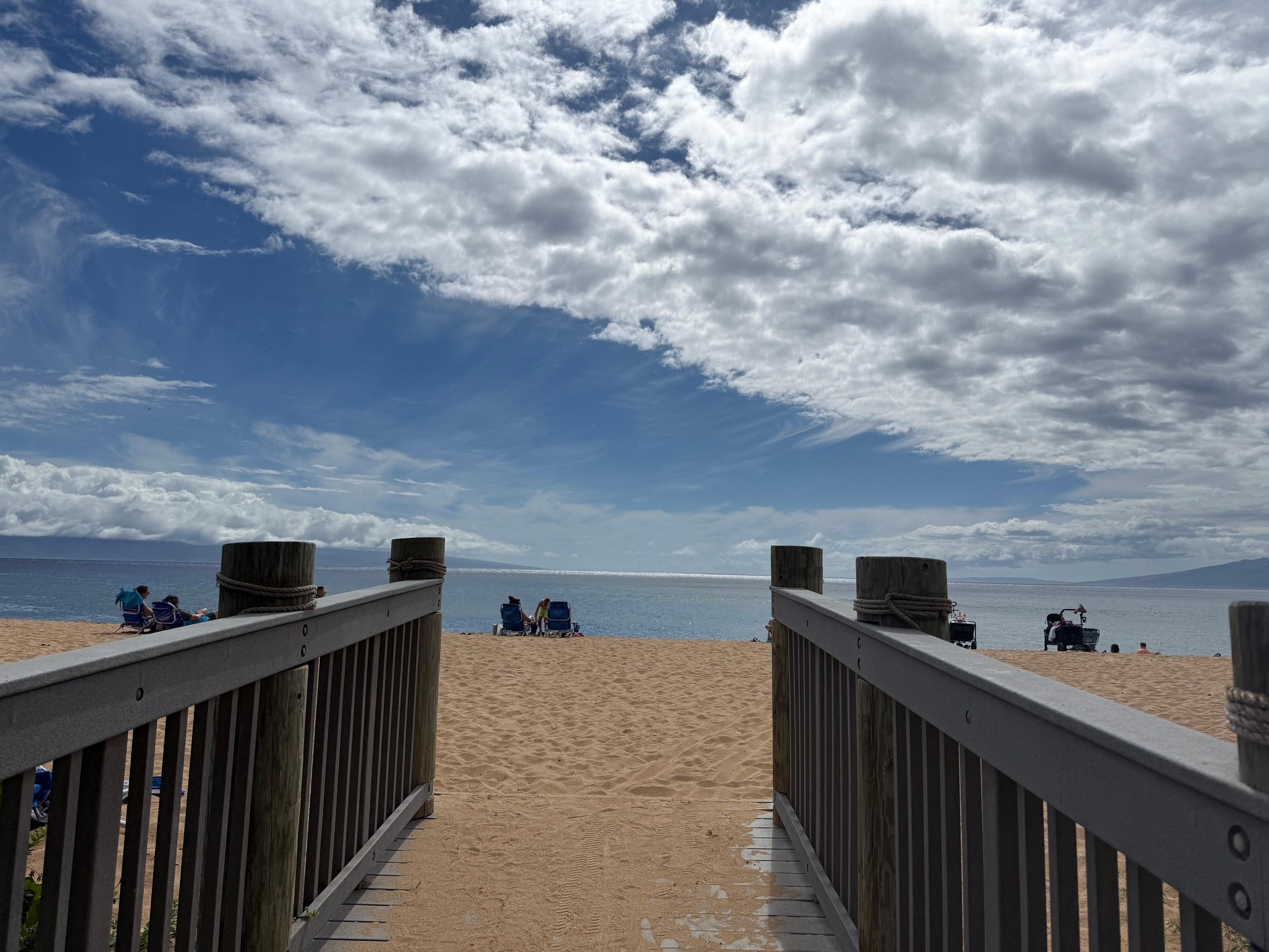 view of the ocean from the resort 