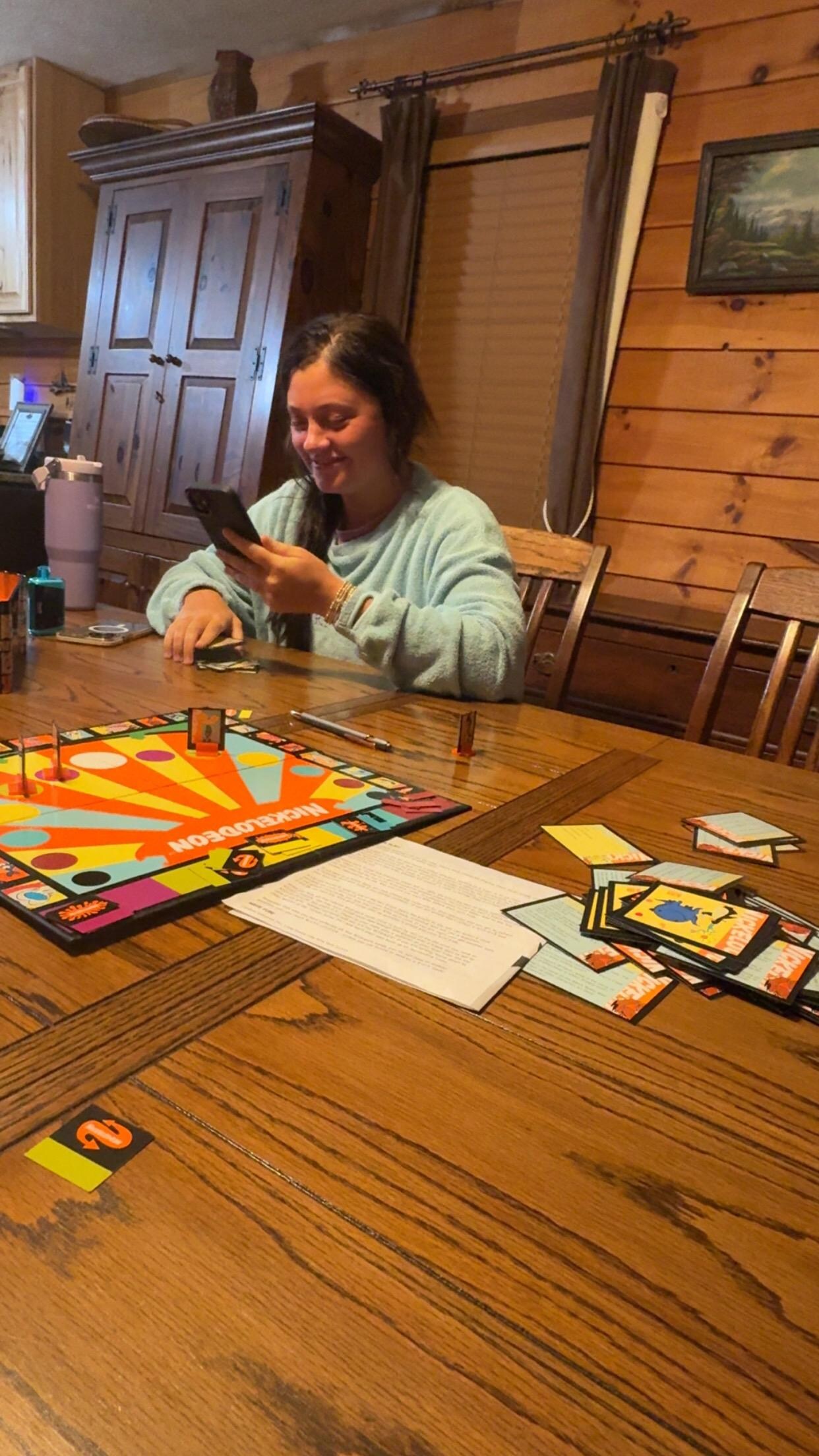 Enjoying the board games