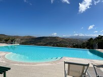 The view from the deck chairs