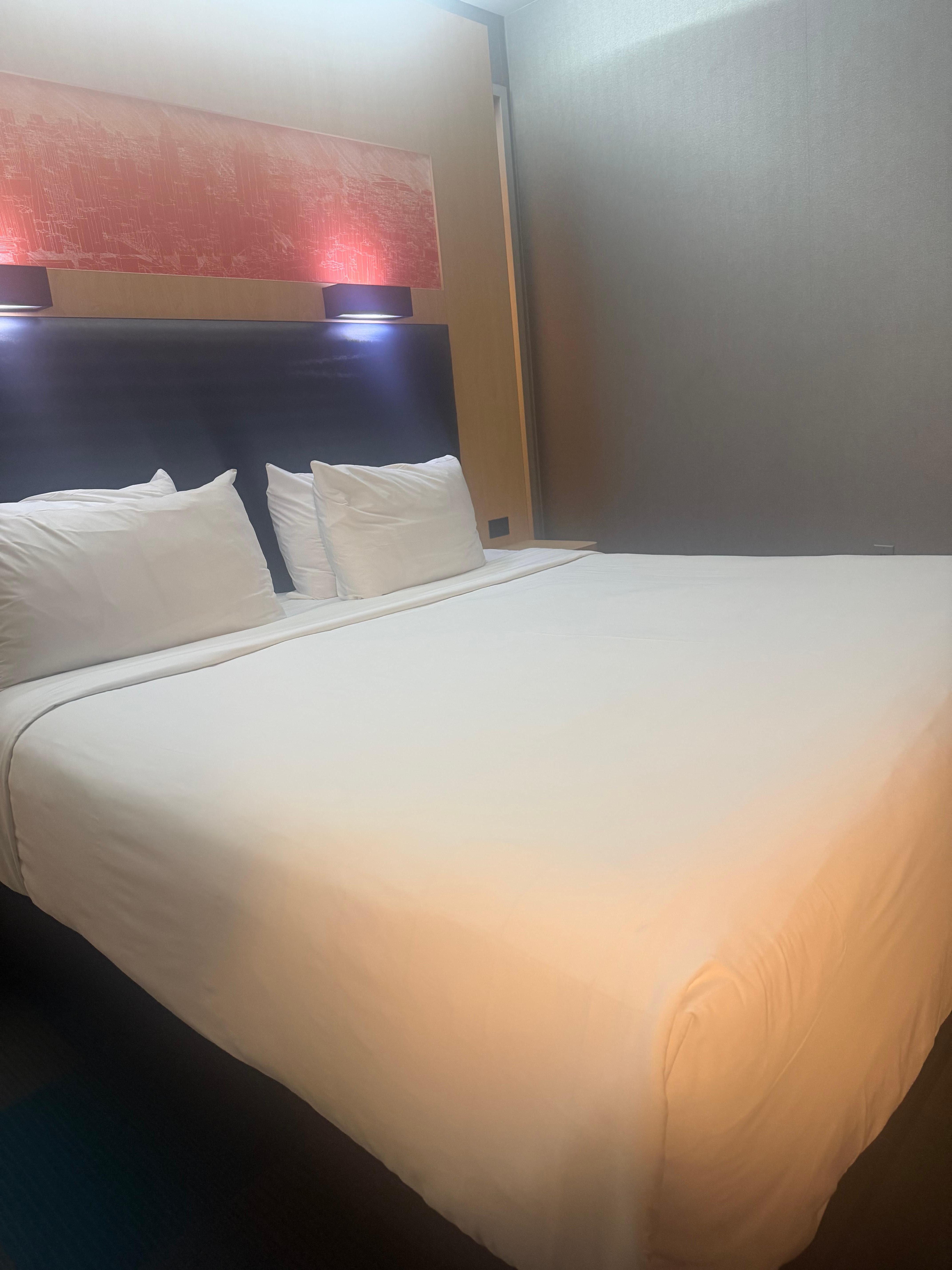 The rooms are not very spacious but it was clean 