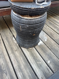 Dirty and worn out terrace