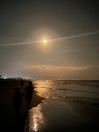 Rocket launch from the private beach