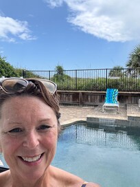 I had the pool to myself one day, as everyone else went to St. Augustine to sightsee.