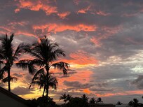 Evening sunset from the lanai.