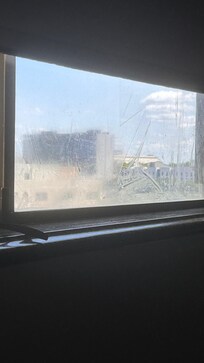 Plastic piece in window of my room
